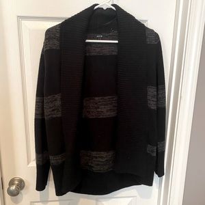 Black cardigan sweater